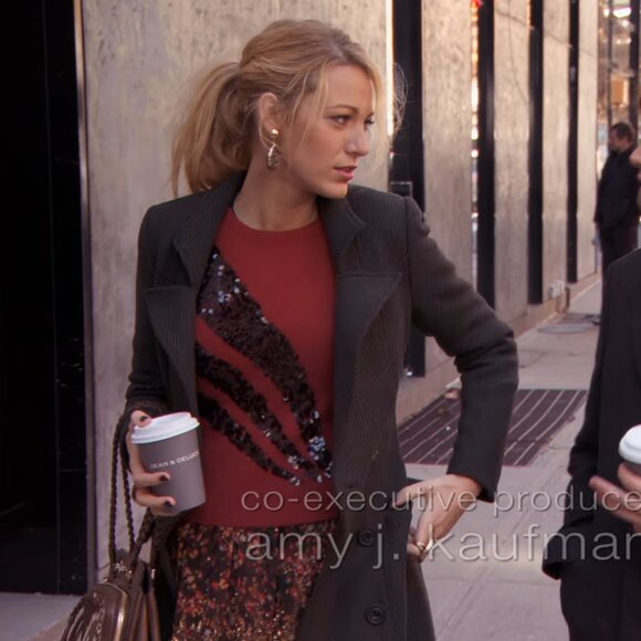 Marc by Marc Jacobs Quad Sequin Sweater ALT ASO Serena Van Der Woodsen - Picture 6 of 7